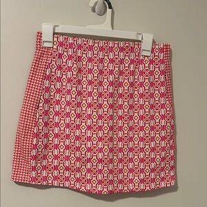 J.McLaughlin Briana Skort in Pink/Orange Mod Chain Catalina Cloth Size Small